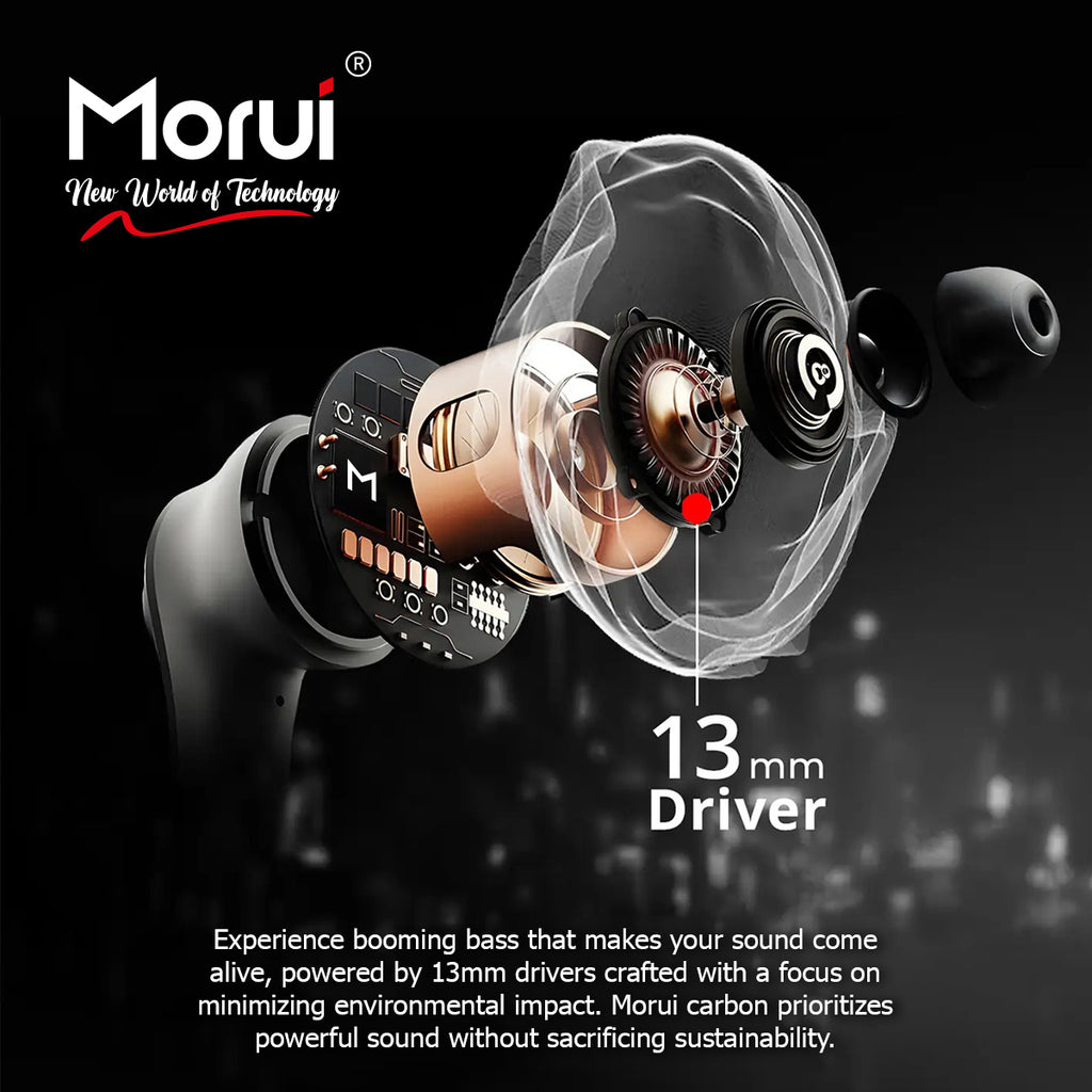 Morui - Berlín Wireless Earbuds MB-H3 With ANC & ENC Dual Mic 5.3 Version