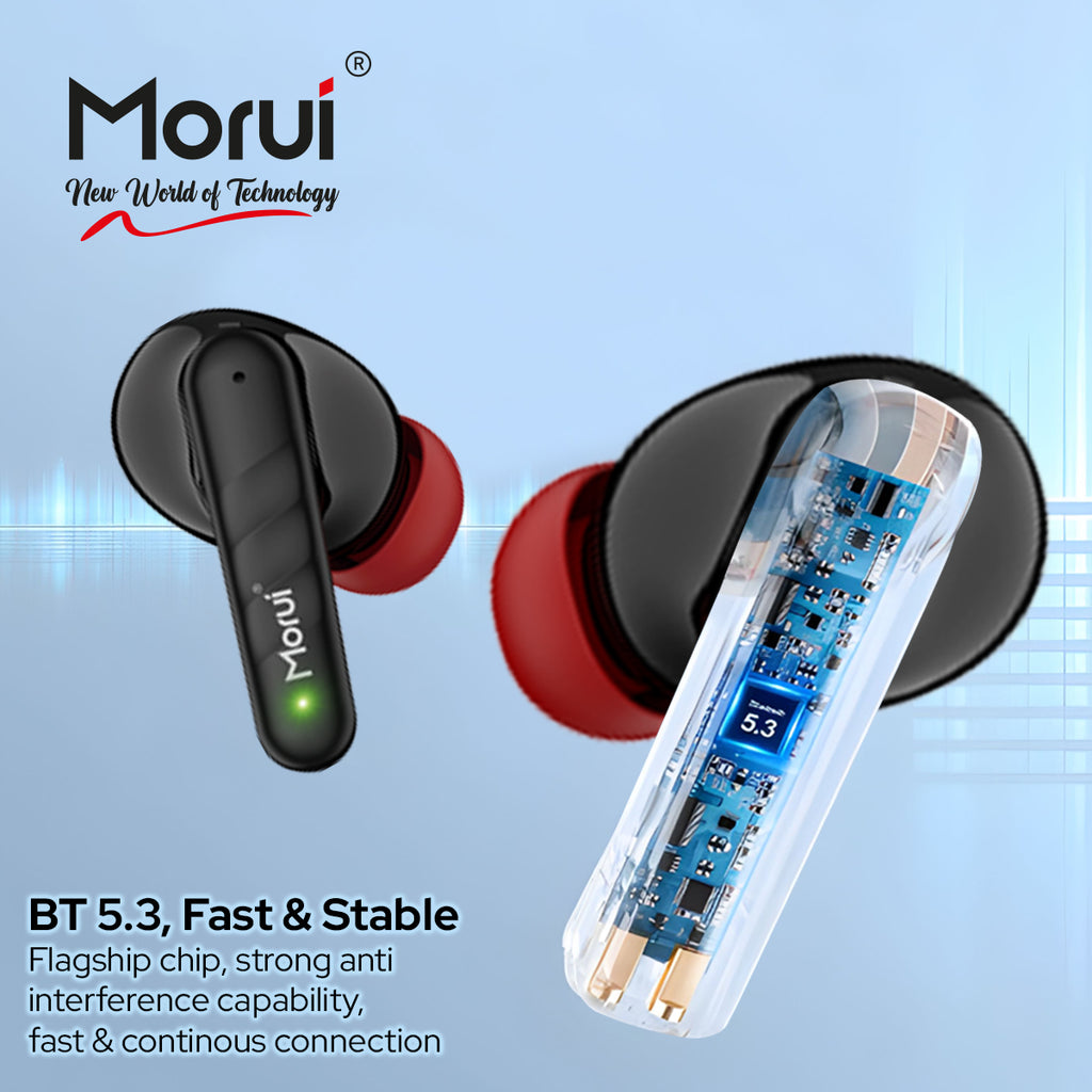 Morui - Berlín Wireless Earbuds MB-H3 With ANC & ENC Dual Mic 5.3 Version