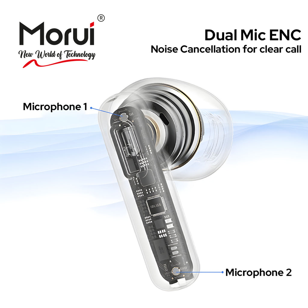 Morui - Berlín Wireless Earbuds MB-H3 With ANC & ENC Dual Mic 5.3 Version