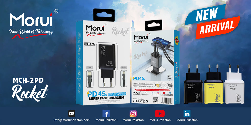 Morui MCH-2PD Rocket Super Fast Charging Charger