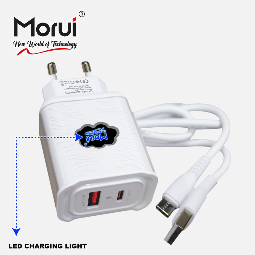 Morui MCH-2PD Rocket Super Fast Charging Charger