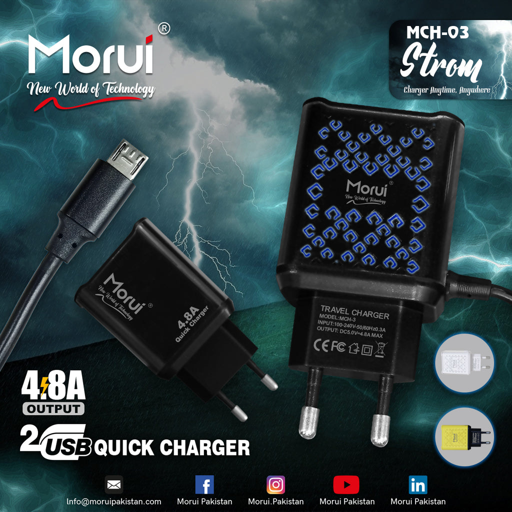 Morui MCH-03 STROM 2USB Quick Charger