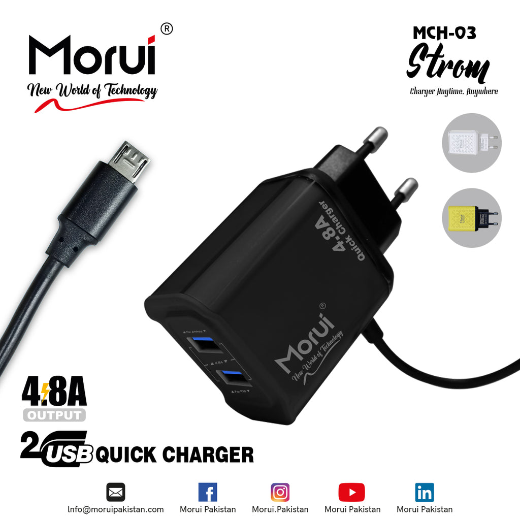 Morui MCH-03 STROM 2USB Quick Charger