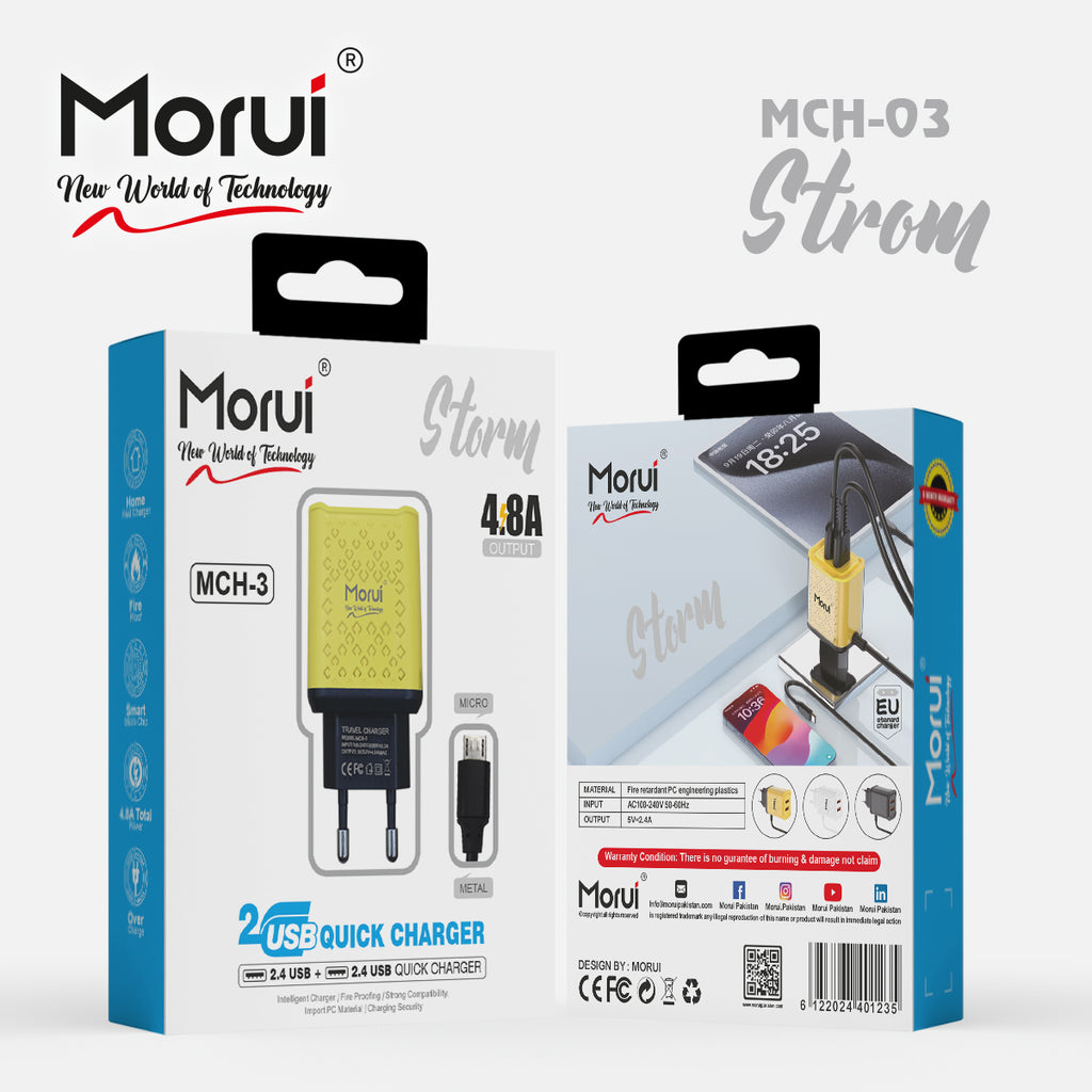 Morui MCH-03 STROM 2USB Quick Charger