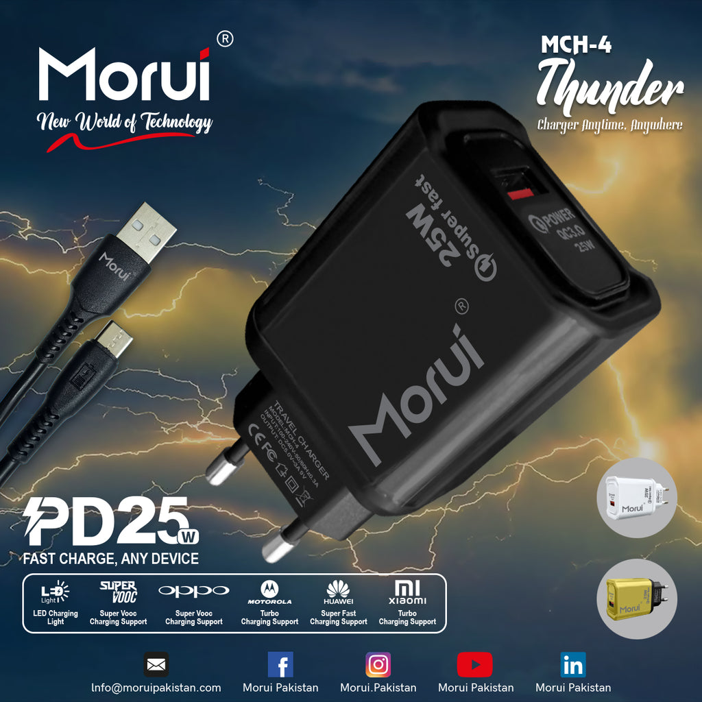 Morui MCH-4 Thunder PD25 Fast Charger