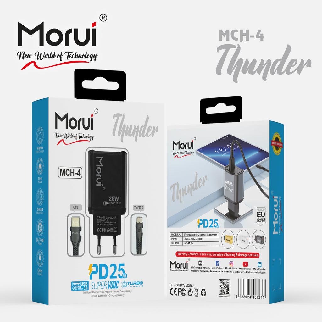 Morui MCH-4 Thunder PD25 Fast Charger