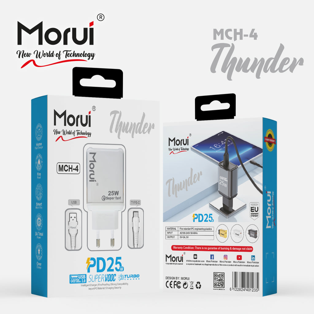 Morui MCH-4 Thunder PD25 Fast Charger