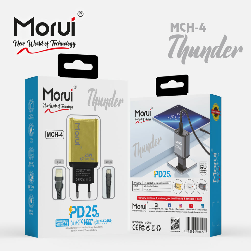 Morui MCH-4 Thunder PD25 Fast Charger