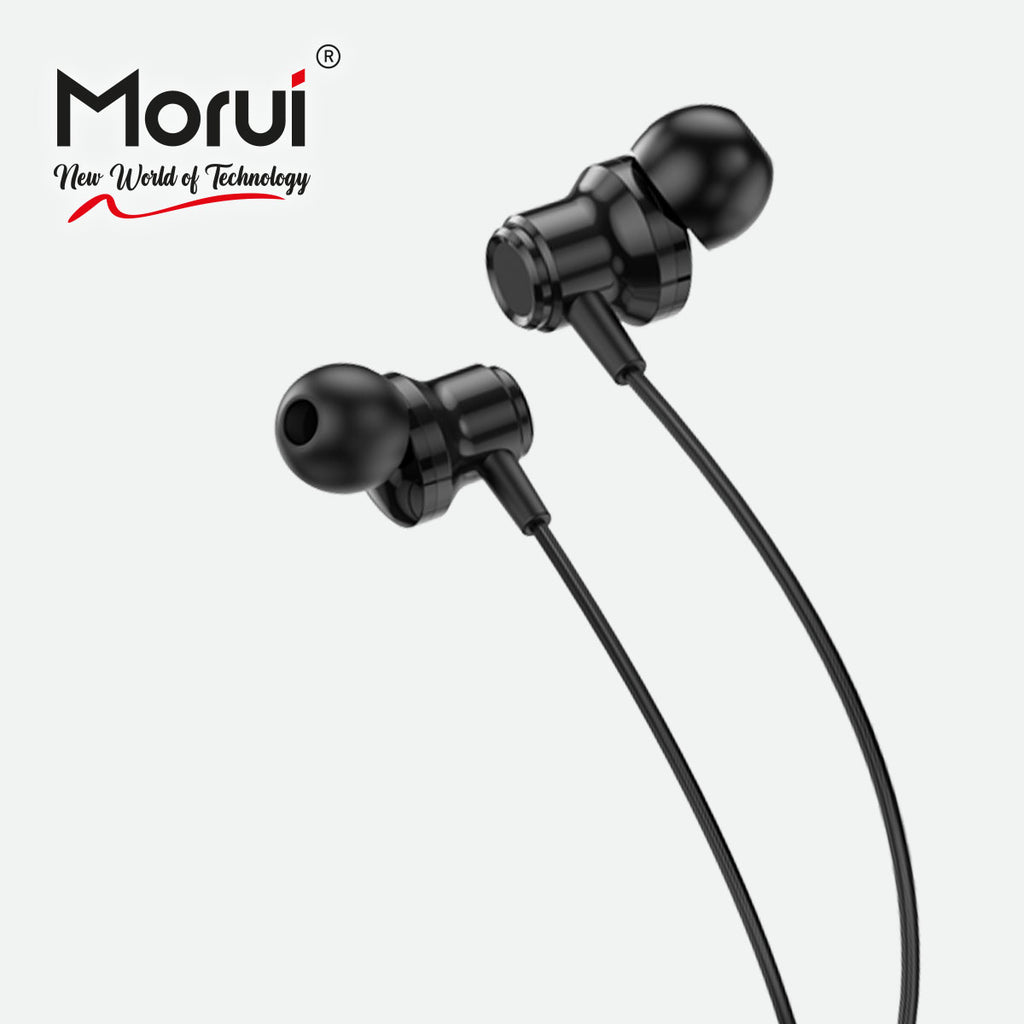 Morui ME06 Power Neckband | Wireless Stereo Bluetooth 5.3 Headphones | Voice Changer Earbuds | Gaming Headset | AirPods Alternative | Hands-Free for Calls & Music