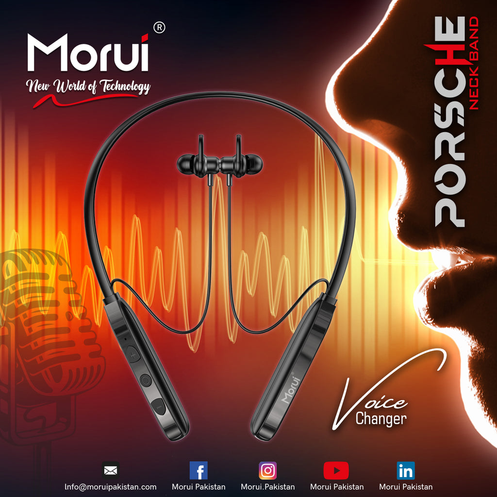 Morui Porsche Wireless Neckband Headphones ME-07