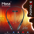 Morui ME07 Neckband Wireless Stereo Bluetooth 5.3 Headphones | Voice Changer Earbuds | Gaming Headset | 30 Hours Battery Backup With Magnet Touch ON & OFF