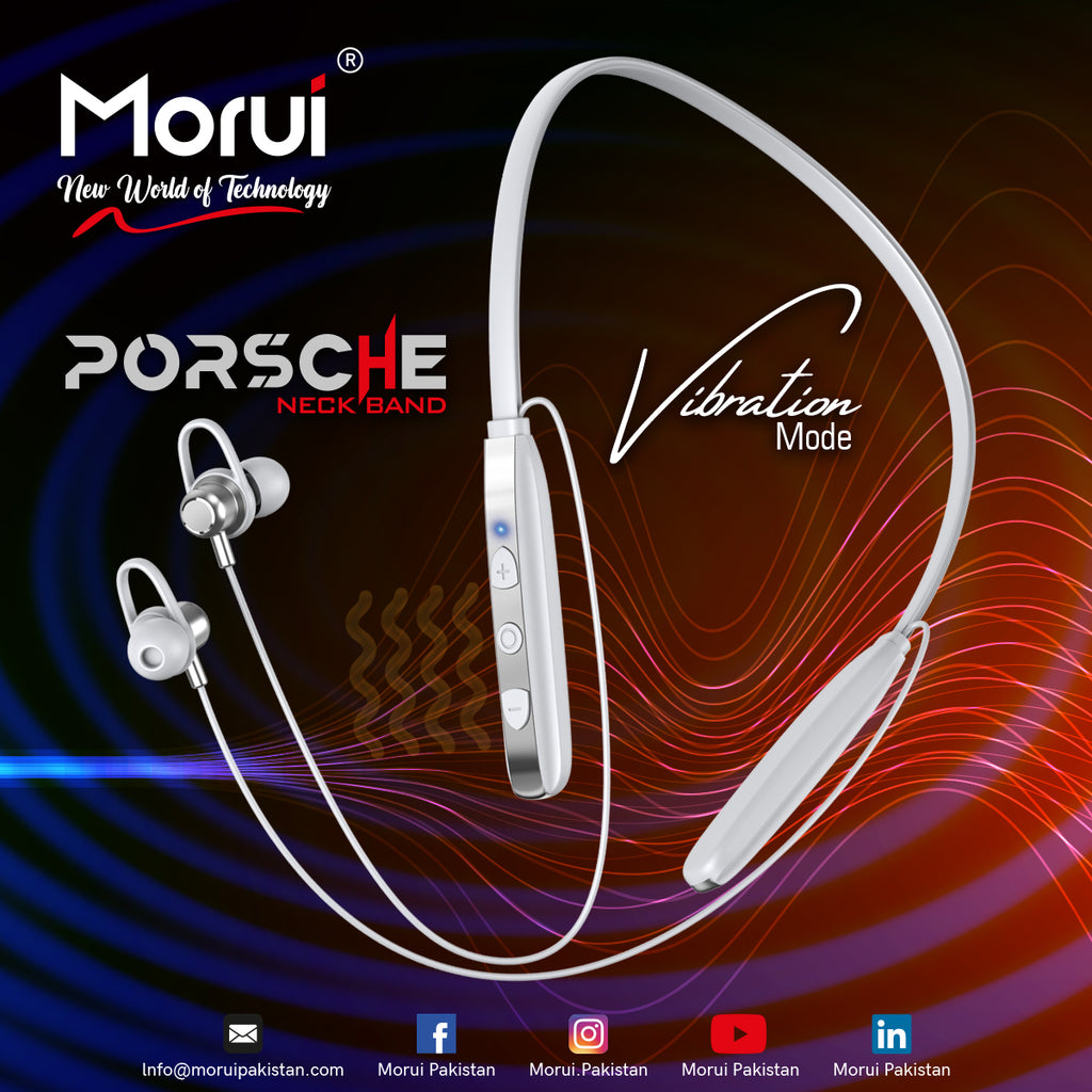 Morui Porsche Wireless Neckband Headphones ME-07