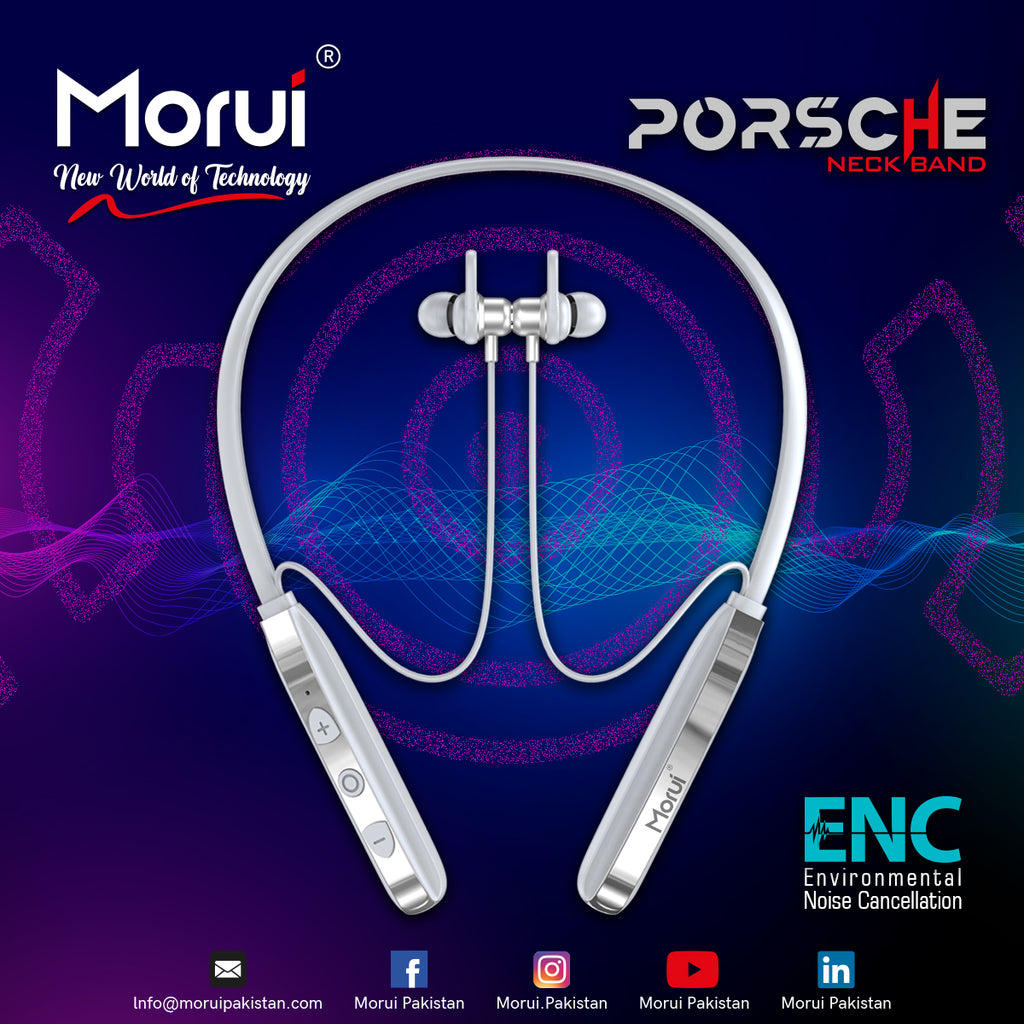 Morui Porsche Wireless Neckband Headphones ME-07