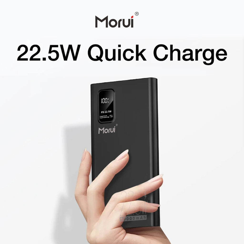 "Morui MP-10PD Fast Charging Powerbank – 10000mAh Portable Power Solution for All Devices"