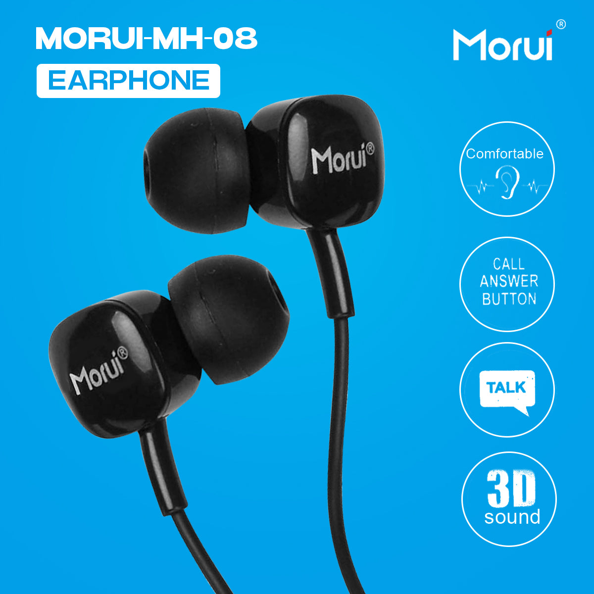 Morui MH04 Handfree Noise-Canceling Gaming Headset with Heavy Bass Ste ...